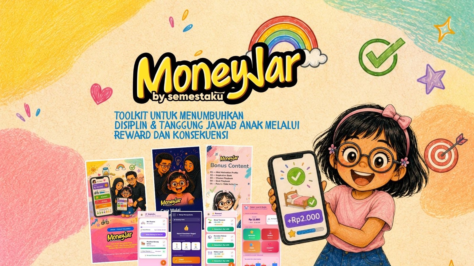 Money Jar by Semestaku digunakan bersama anak